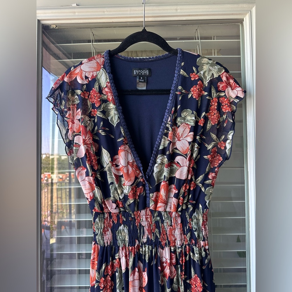 🔥 Enfocus Studio Women’s Floral Lined Dress Pockets - Picture 4 of 9